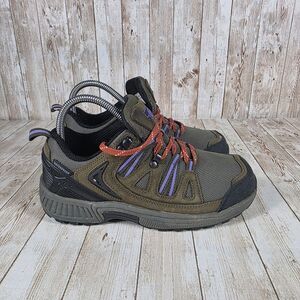 Propet Waterproof Hiking Trail Shoes Women's Wide Width Brown Purple Size 6‎